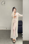 SWAYING/KNIT Flared Pants SW212XZ48 White PS26